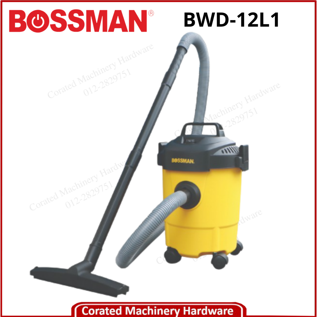 BOSSMAN BWD-12L1 WET &amp; DRY VACUUM CLEANER