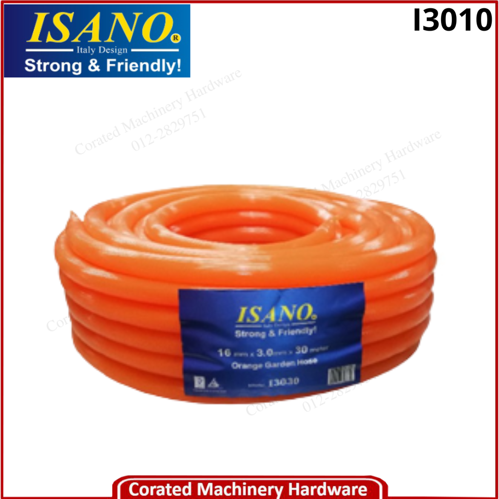 ISANO I3010 5/8&quot;(16MM) X 3.0MM X 10METER ORANGE HOSE
