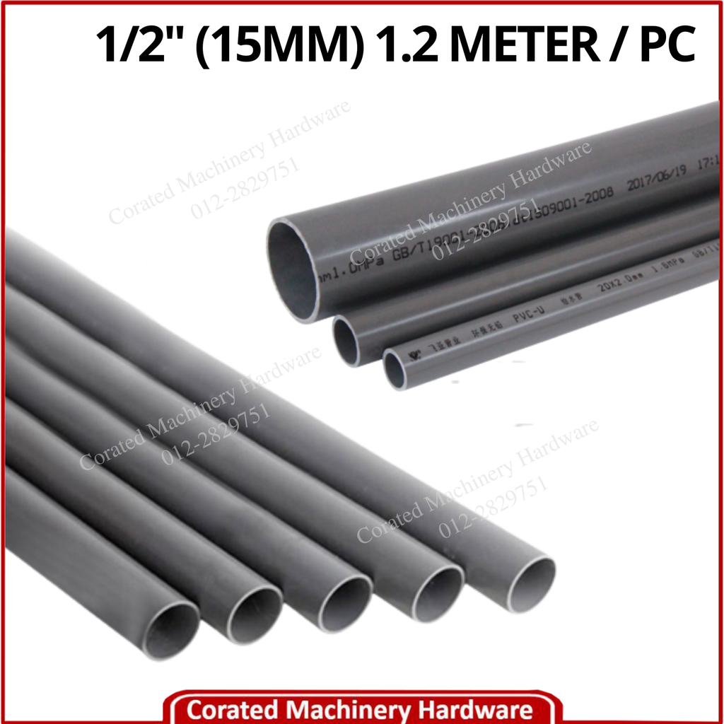 PVC PIPE (1.2 METER/PIECE) (19 FEET/LENGHT)