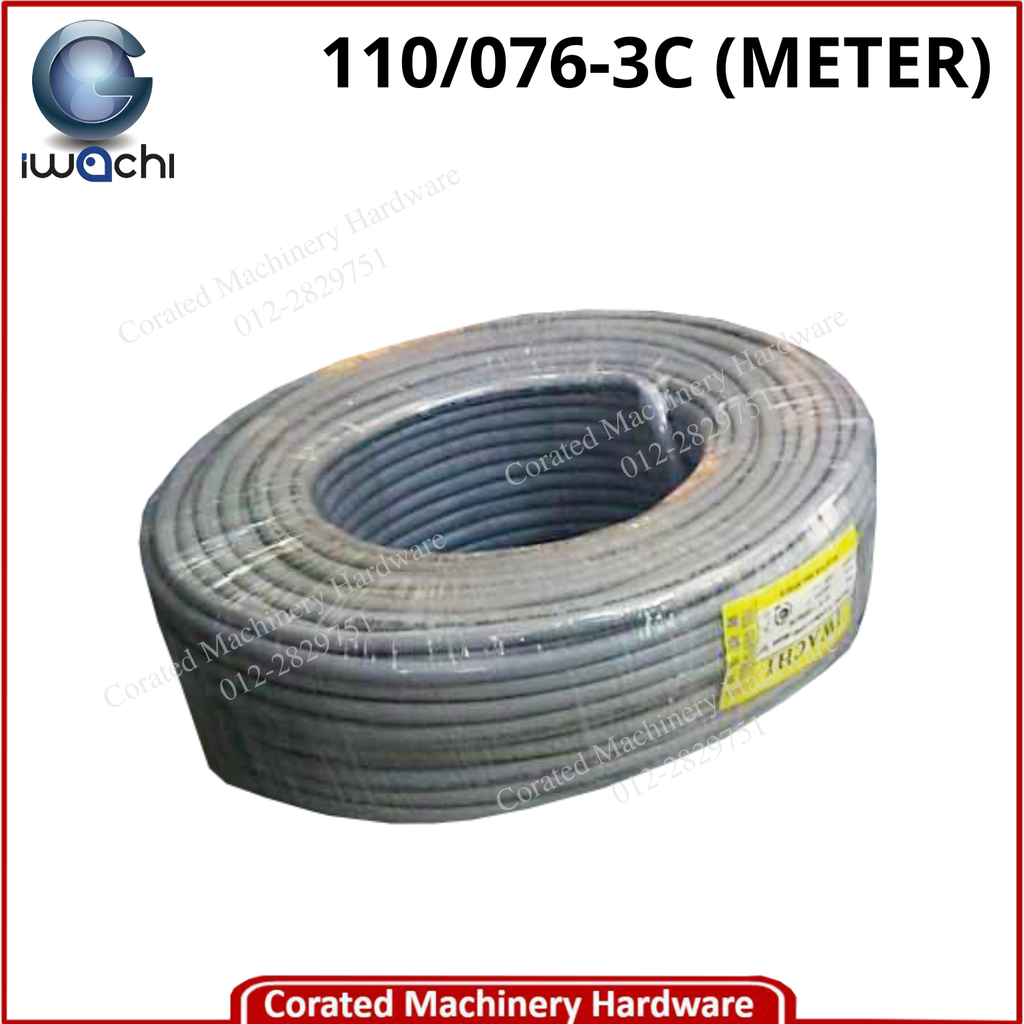 IWACHI 110/76 2.5MM 3 CORE FLEXIBLE CABLE WIRE