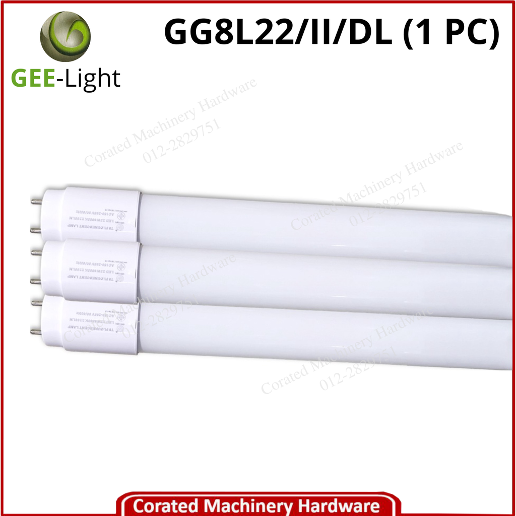 GEE-LIGHT T8 22 WATT 4 FEET LED GLASS TUBE (6500K)