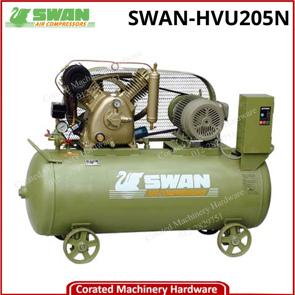 SWAN HVU-205N AIR COMPRESSOR C/W MOTOR
