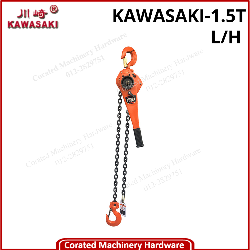 KAWASAKI 1.5T 1.5M LEVER HOIST VL TYPE