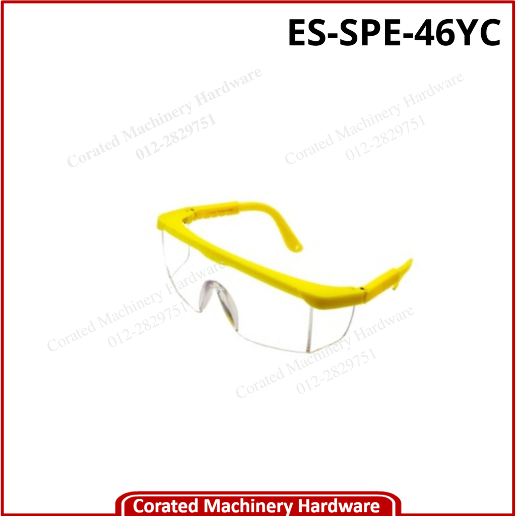 ECOSAFE SPEC YELLOW FRAME/CLEAR LENS