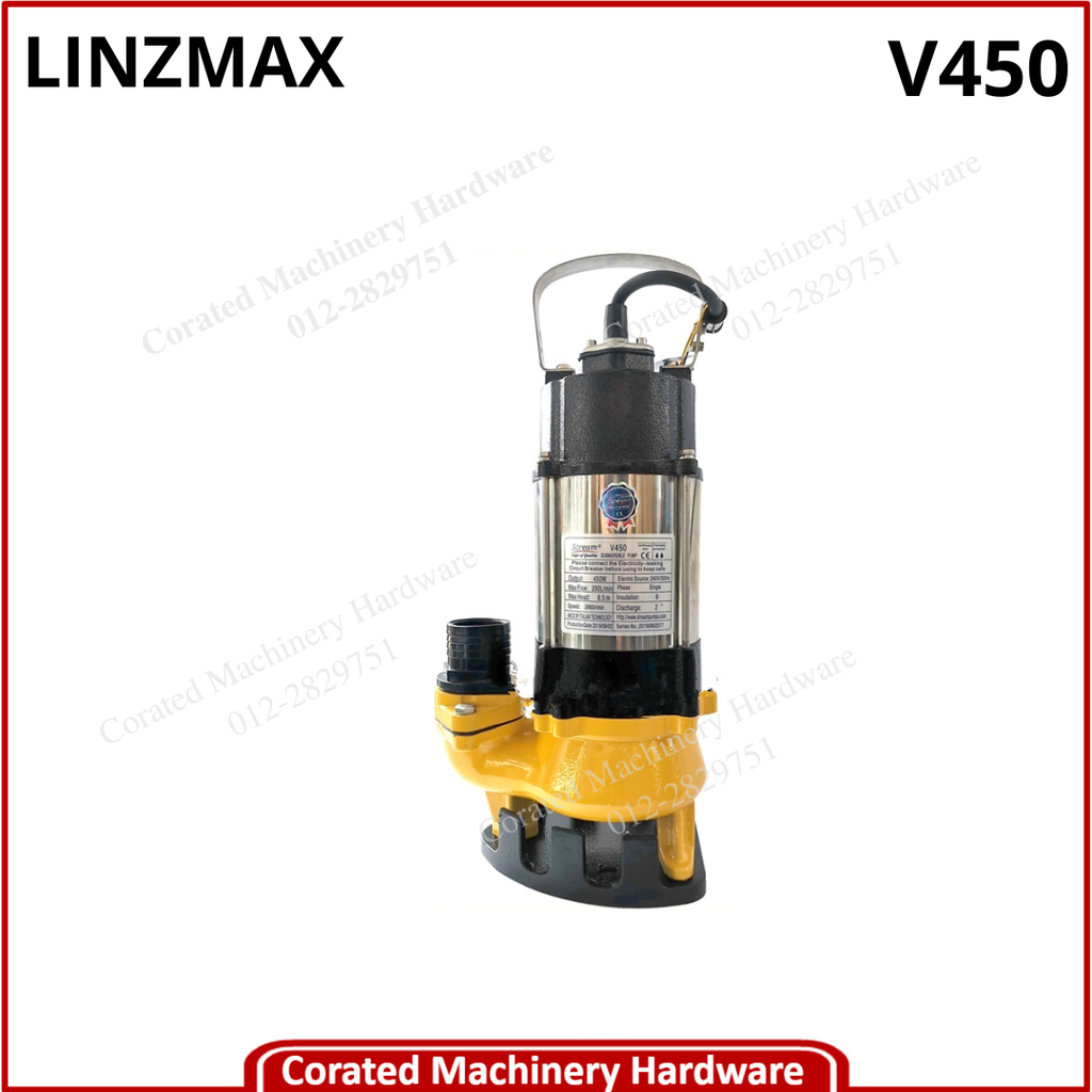LINZMAX SUBMERSIBLE SEWAGE PUMP