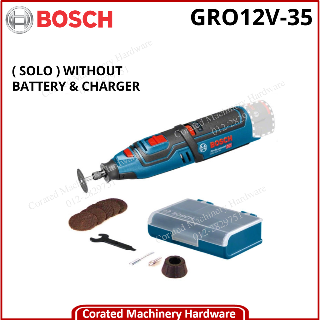 BOSCH GRO12V-35 12V CORDLESS ROTARY TOOL