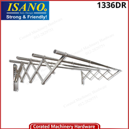 [IS-1336DR+1336DH] ISANO S/STEEL RETRACTABLE DRYING RACK