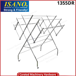 [IS-1355DR] ISANO  S/STEEL ( W TYPE ) DRYING RACK WITH SHOE HOOK