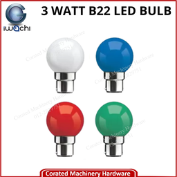 IWACHI 3 WATT B22 LED BULB