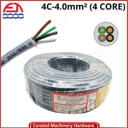 [4C-4.0mm²] FAJAR 4.0mm² 4 CORE FLEXIBLE CABLE WIRE