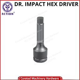 ACTION 1/2&quot; DR. METRIC STANDARD IMPACT HEX DRIVERS