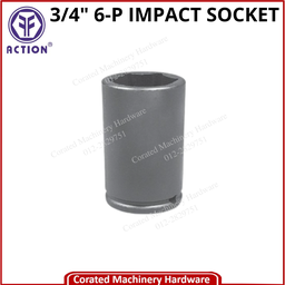 ACTION 3/4&quot; SQ. DR. METRIC IMPACT SOCKET 6-POINT
